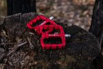 Roost nero pedals in purple - roost bike Roost Nero pedals in Red